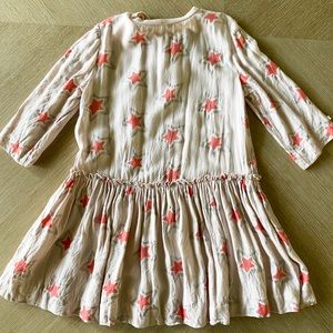 Girls pink star stella McCartney dress size 8